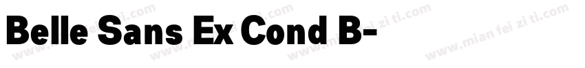 Belle Sans Ex Cond B字体转换